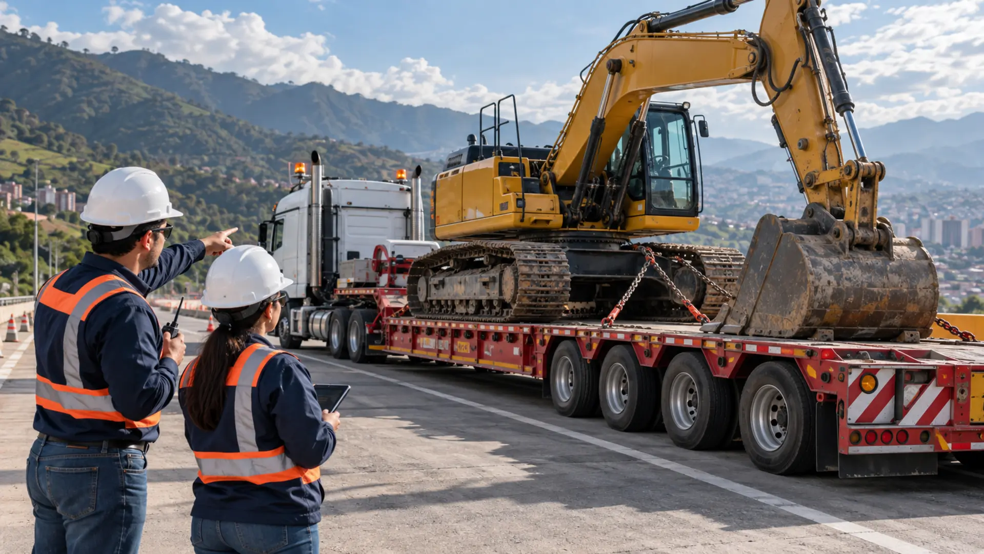 Transporte especializado de maquinaria pesada